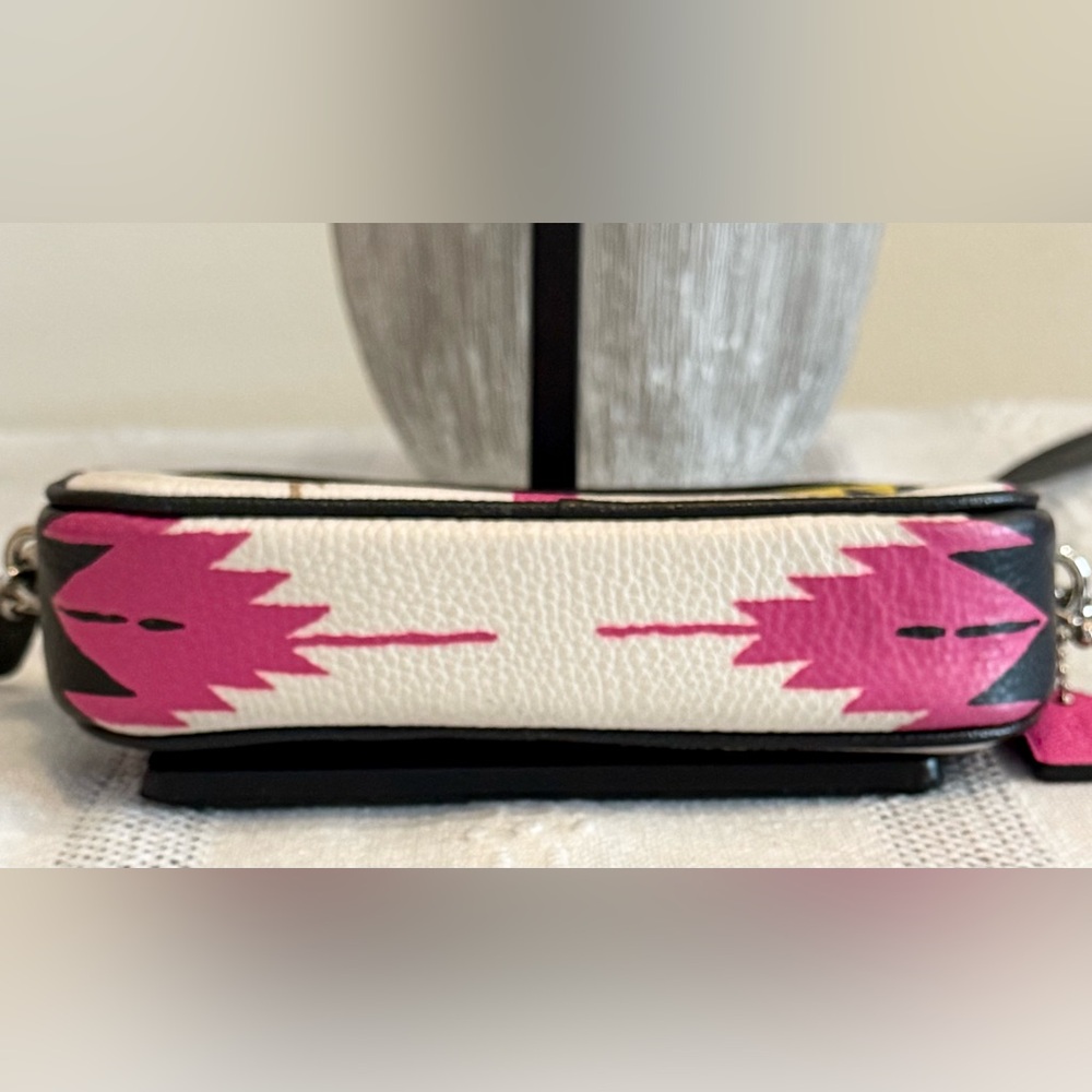 SOLD - Coach Hawk Feathers Double Zippered Mini Crossbody Bag - Picture 5 of 6